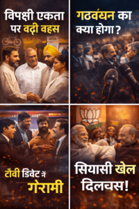 📰 ट्रेंडिंग पॉलिटिक्स: विपक्षी एकता पर फिर बहस तेज, गठबंधन को लेकर सस्पेंस